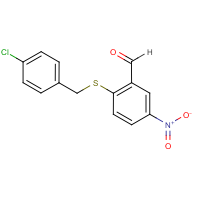 CAS:319454-75-6 | OR14471 | 2-(4-Chlorobenzylthio)-5-nitrobenzaldehyde