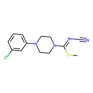 CAS:1164548-40-6 | OR14474 | Methyl 4-(3-chlorophenyl)-N-cyanopiperazine-1-carbimidothioate