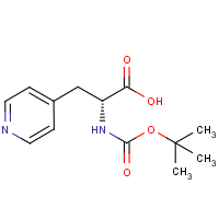 CAS:37535-58-3 | OR14663 | 3-(Pyridin-4-yl)-D-alanine, N-BOC protected