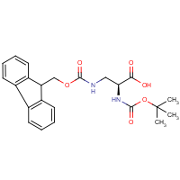 CAS:122235-70-5 | OR14666 | (S)-2,3-Diaminopropanoic acid, N2-BOC, N3-FMOC protected