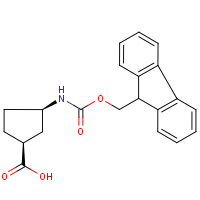CAS:220497-66-5 | OR14680 | (1S,3R)-(+)-3-Aminocyclopentane-1-carboxylic acid, N-FMOC protected