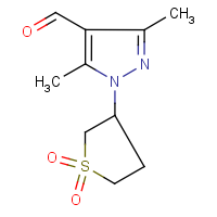 CAS:955043-57-9 | OR14798 | 3,5-Dimethyl-1-(1,1-dioxotetrahydrothiophen-3-yl)-1H-pyrazole-4-carboxaldehyde
