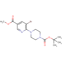 CAS: 906559-32-8 | OR14813 | 4-[3-Bromo-5-(methoxycarbonyl)pyridin-2-yl]piperazine, N1-BOC protected