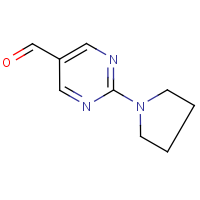 CAS:937796-10-6 | OR14939 | 2-(Pyrrolidin-1-yl)pyrimidine-5-carboxaldehyde