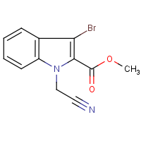 CAS: 924869-15-8 | OR15101 | Methyl 3-bromo-1-(cyanomethyl)-1H-indole-2-carboxylate