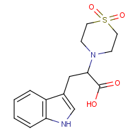 CAS:477858-37-0 | OR15183 | 2-(1,1-Dioxidothiomorpholin-4-yl)-3-(1H-indol-3-yl)propanoic acid