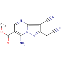 CAS: 886361-35-9 | OR15290 | Methyl 7-amino-3-cyano-2-(cyanomethyl)pyrazolo[1,5-a]pyrimidine-6-carboxylate