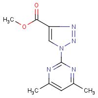 CAS:23947-13-9 | OR15417 | Methyl 1-(4,6-dimethylpyrimidin-2-yl)-1H-1,2,3-triazole-4-carboxylate