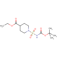 CAS:1000018-25-6 | OR15494 | 4-(Ethoxycarbonyl)piperidine-1-sulphonamide, N-BOC protected