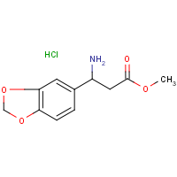CAS:1177093-05-8 | OR15500 | Methyl 3-amino-3-(1,3-benzodioxol-5-yl)propanoate hydrochloride