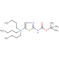 CAS:243972-26-1 | OR15555 | 2-Amino-5-(tributylstannyl)-1,3-thiazole, 2-BOC protected