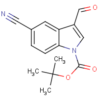 CAS:914348-93-9 | OR1657 | 5-Cyano-1H-indole-3-carboxaldehyde, N-BOC protected