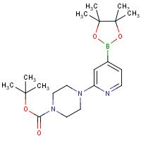 CAS:936250-21-4 | OR16631 | 2-[4-(tert-Butoxycarbonyl)piperazin-1-yl]pyridine-4-boronic acid, pinacol ester