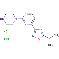 CAS: 1177093-06-9 | OR16869 | 4-(5-Isopropyl-1,2,4-oxadiazol-3-yl)-2-(piperazin-1-yl)pyrimidine dihydrochloride