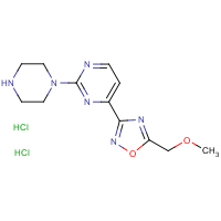 CAS:1177093-11-6 | OR16872 | 4-[5-(Methoxymethyl)-1,2,4-oxadiazol-3-yl]-2-(piperazin-1-yl)pyrimidine dihydrochloride