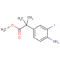 CAS: 756813-88-4 | OR16873 | Methyl 2-(4-amino-3-iodophenyl)-2-methylpropanoate