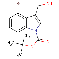 CAS: 914349-05-6 | OR1688 | 4-Bromo-3-(hydroxymethyl)-1H-indole, N-BOC protected
