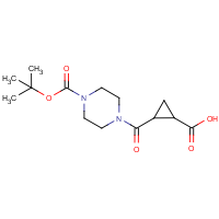 CAS: 1160474-45-2 | OR16887 | 2-{[4-(tert-Butoxycarbonyl)piperazin-1-yl]carbonyl}cyclopropane-1-carboxylic acid