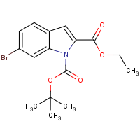 CAS:939045-17-7 | OR16891 | Ethyl 6-bromo-1H-indole-2-carboxylate, N-BOC protected