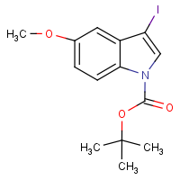 CAS: 192189-10-9 | OR1713 | 3-Iodo-5-methoxy-1H-indole, N-BOC protected