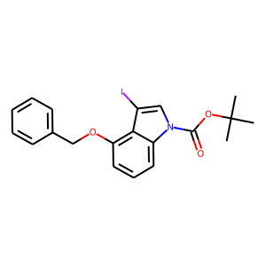 CAS:914349-27-2 | OR1719 | 4-(Benzyloxy)-3-iodo-1H-indole, N-BOC protected