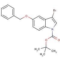 CAS: 914349-28-3 | OR1721 | 5-(Benzyloxy)-3-bromo-1H-indole, N-BOC protected