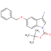 CAS: 914349-29-4 | OR1722 | 5-(Benzyloxy)-3-iodo-1H-indole, N-BOC protected