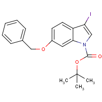 CAS: 914349-30-7 | OR1724 | 6-Benzyloxy-3-iodo-1H-indole, N-BOC protected