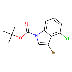 CAS:914349-33-0 | OR1729 | 3-Bromo-4-chloro-1H-indole, N-BOC protected