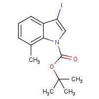 CAS: 914349-35-2 | OR1735 | 3-Iodo-7-methyl-1H-indole, N-BOC protected