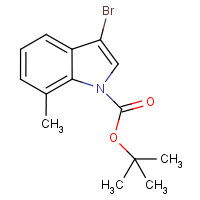 CAS: 914349-39-6 | OR1741 | 3-Bromo-7-methyl-1H-indole, N-BOC protected