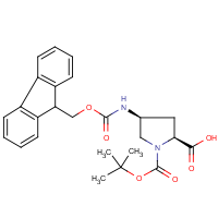 CAS:174148-03-9 | OR17503 | (2S,4S)-Pyrrolidine-2-carboxylic acid, N1-BOC 4-FMOC protected