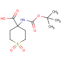 CAS: 369402-94-8 | OR17573 | 4-Amino-1,1-dioxidotetrahydro-2H-thiopyran-4-carboxylic acid, N-BOC protected