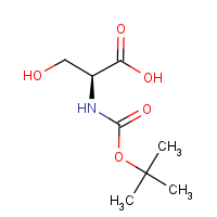 CAS:3262-72-4 | OR18040 | (2S)-2-[(tert-Butoxycarbonyl)amino]-3-hydroxypropanoic acid