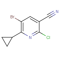 CAS:1221792-18-2 | OR18050 | 5-Bromo-2-chloro-6-cyclopropylnicotinonitrile