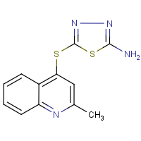 CAS: 219719-19-4 | OR18400 | 5-[(2-Methylquinol-4-yl)thio]-1,3,4-thiadiazol-2-amine