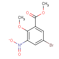 CAS:67657-90-3 | OR19526 | Methyl 5-bromo-2-methoxy-3-nitrobenzoate