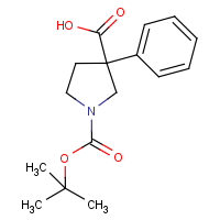 CAS:889654-10-8 | OR200005 | 3-Phenylpyrrolidine-3-carboxylic acid, N-BOC protected