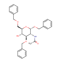 CAS: 55287-49-5 | OR2120T | Benzyl-2-acetamido-2-deoxy-3,6-di-O-benzyl-alpha-D-glucopyranoside