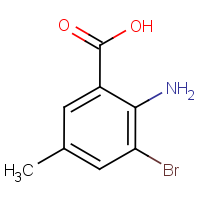 CAS:13091-43-5 | OR21297 | 2-Amino-3-bromo-5-methylbenzoic acid