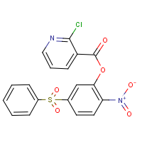 CAS:219793-47-2 | OR21444 | 2-nitro-5-(phenylsulphonyl)phenyl 2-chloronicotinate