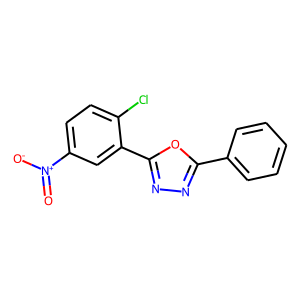 CAS:243644-34-0 | OR21622 | 2-(2-Chloro-5-nitrophenyl)-5-phenyl-1,3,4-oxadiazole