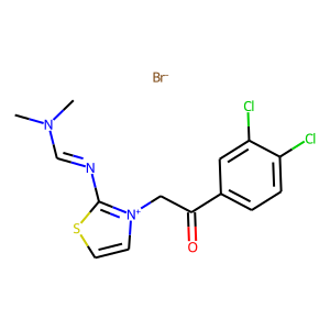 CAS:244640-02-6 | OR21665 | 3-[2-(3,4-dichlorophenyl)-2-oxoethyl]-2-{[(dimethylamino)methylidene]amino}-1,3-thiazol-3-ium bromid