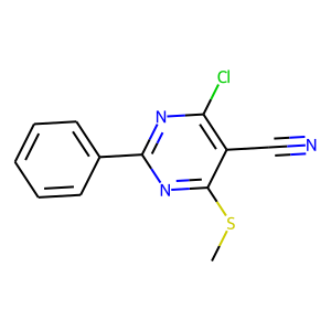 CAS:118996-61-5 | OR21729 | 4-Chloro-6-(methylthio)-2-phenylpyrimidine-5-carbonitrile