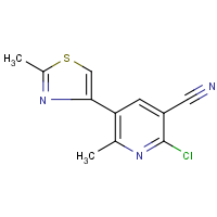 CAS: 246020-85-9 | OR21775 | 2-chloro-6-methyl-5-(2-methyl-1,3-thiazol-4-yl)nicotinonitrile