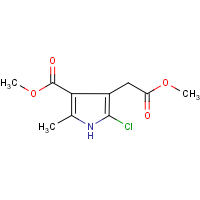 CAS:77978-86-0 | OR21814 | Methyl 5-chloro-4-(2-methoxy-2-oxoethyl)-2-methyl-1H-pyrrole-3-carboxylate