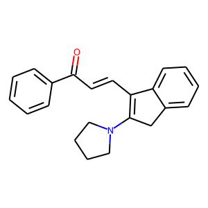 CAS:21916-04-1 | OR22263 | 1-phenyl-3-(2-tetrahydro-1H-pyrrol-1-yl-1H-inden-3-yl)prop-2-en-1-one