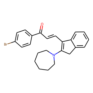 CAS:21916-11-0 | OR22264 | 3-(2-azepan-1-yl-1H-inden-3-yl)-1-(4-bromophenyl)prop-2-en-1-one