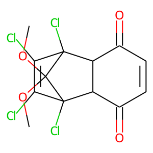 CAS:38667-90-2 | OR22378 | 1,8,9,10-tetrachloro-11,11-dimethoxytricyclo[6.2.1.0~2,7~]undeca-4,9-diene-3,6-dione