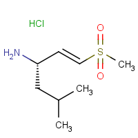 CAS: 890660-04-5 | OR2239 | (E)-(3S)-3-Amino-5-methyl-1-(methylsulphonyl)hex-1-ene hydrochloride